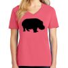 Cotton Women's V-neck Tee sing united test Thumbnail