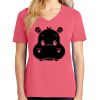 Cotton Women's V-neck Tee sing united test Thumbnail
