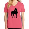 Cotton Women's V-neck Tee sing united test Thumbnail