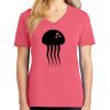 Cotton Women's V-neck Tee sing united test Thumbnail