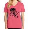 Cotton Women's V-neck Tee sing united test Thumbnail