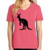 Cotton Women's V-neck Tee sing united test Thumbnail