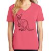 Cotton Women's V-neck Tee sing united test Thumbnail