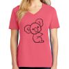 Cotton Women's V-neck Tee sing united test Thumbnail