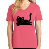Cotton Women's V-neck Tee sing united test Thumbnail