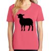 Cotton Women's V-neck Tee sing united test Thumbnail