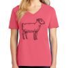 Cotton Women's V-neck Tee sing united test Thumbnail