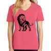 Cotton Women's V-neck Tee sing united test Thumbnail