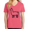Cotton Women's V-neck Tee sing united test Thumbnail