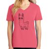 Cotton Women's V-neck Tee sing united test Thumbnail