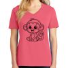 Cotton Women's V-neck Tee sing united test Thumbnail