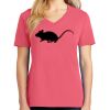 Cotton Women's V-neck Tee sing united test Thumbnail
