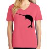 Cotton Women's V-neck Tee sing united test Thumbnail
