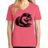 Cotton Women's V-neck Tee sing united test Thumbnail