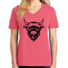 Cotton Women's V-neck Tee sing united test Thumbnail