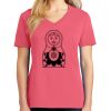 Cotton Women's V-neck Tee sing united test Thumbnail