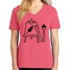 Cotton Women's V-neck Tee sing united test Thumbnail