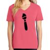 Cotton Women's V-neck Tee sing united test Thumbnail