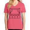 Cotton Women's V-neck Tee sing united test Thumbnail