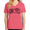 Cotton Women's V-neck Tee sing united test Thumbnail