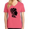 Cotton Women's V-neck Tee sing united test Thumbnail