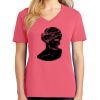 Cotton Women's V-neck Tee sing united test Thumbnail