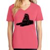 Cotton Women's V-neck Tee sing united test Thumbnail