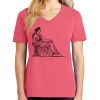 Cotton Women's V-neck Tee sing united test Thumbnail