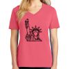 Cotton Women's V-neck Tee sing united test Thumbnail