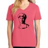Cotton Women's V-neck Tee sing united test Thumbnail
