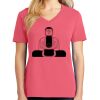 Cotton Women's V-neck Tee sing united test Thumbnail