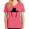 Cotton Women's V-neck Tee sing united test Thumbnail