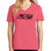Cotton Women's V-neck Tee sing united test Thumbnail