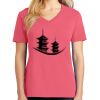 Cotton Women's V-neck Tee sing united test Thumbnail
