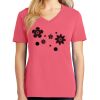 Cotton Women's V-neck Tee sing united test Thumbnail