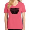 Cotton Women's V-neck Tee sing united test Thumbnail