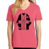 Cotton Women's V-neck Tee sing united test Thumbnail
