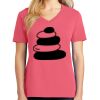 Cotton Women's V-neck Tee sing united test Thumbnail