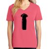 Cotton Women's V-neck Tee sing united test Thumbnail