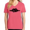 Cotton Women's V-neck Tee sing united test Thumbnail