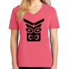 Cotton Women's V-neck Tee sing united test Thumbnail
