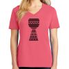 Cotton Women's V-neck Tee sing united test Thumbnail