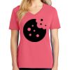 Cotton Women's V-neck Tee sing united test Thumbnail