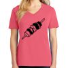 Cotton Women's V-neck Tee sing united test Thumbnail