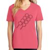 Cotton Women's V-neck Tee sing united test Thumbnail