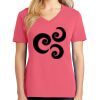 Cotton Women's V-neck Tee sing united test Thumbnail