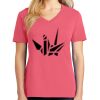 Cotton Women's V-neck Tee sing united test Thumbnail