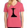 Cotton Women's V-neck Tee sing united test Thumbnail