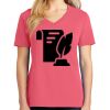 Cotton Women's V-neck Tee sing united test Thumbnail