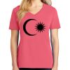 Cotton Women's V-neck Tee sing united test Thumbnail